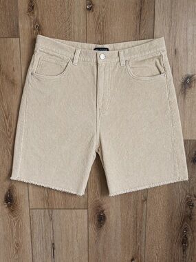 Urban Outfitters Men's Light Beige Corduroy Shorts